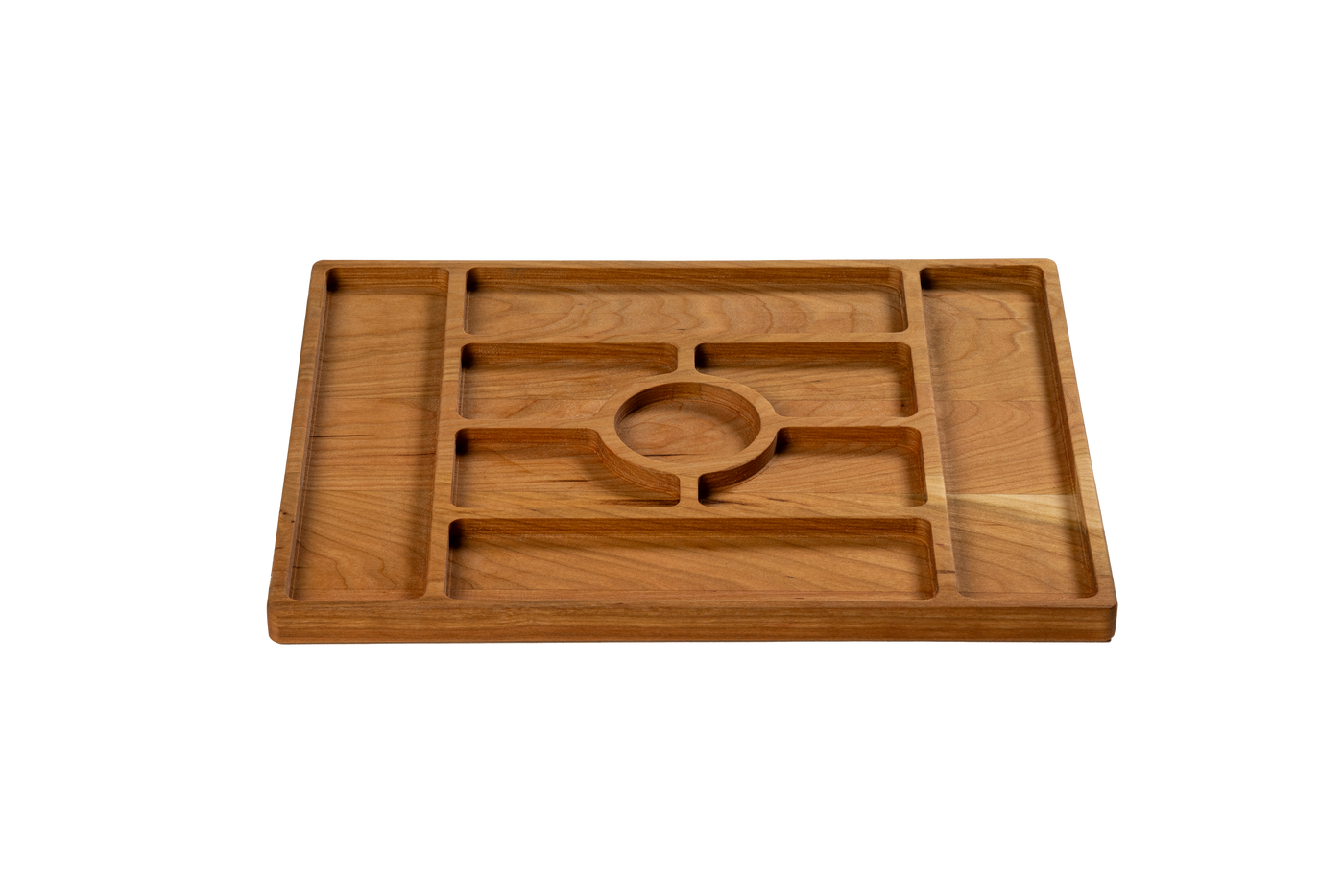 Cherry- CHA14 - Charcuterie Board with Compartments 14"x11"x3/4"