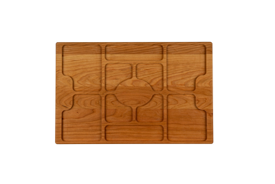 Cherry- CHA17 - Charcuterie Board with Compartments 17"x11"x3/4"