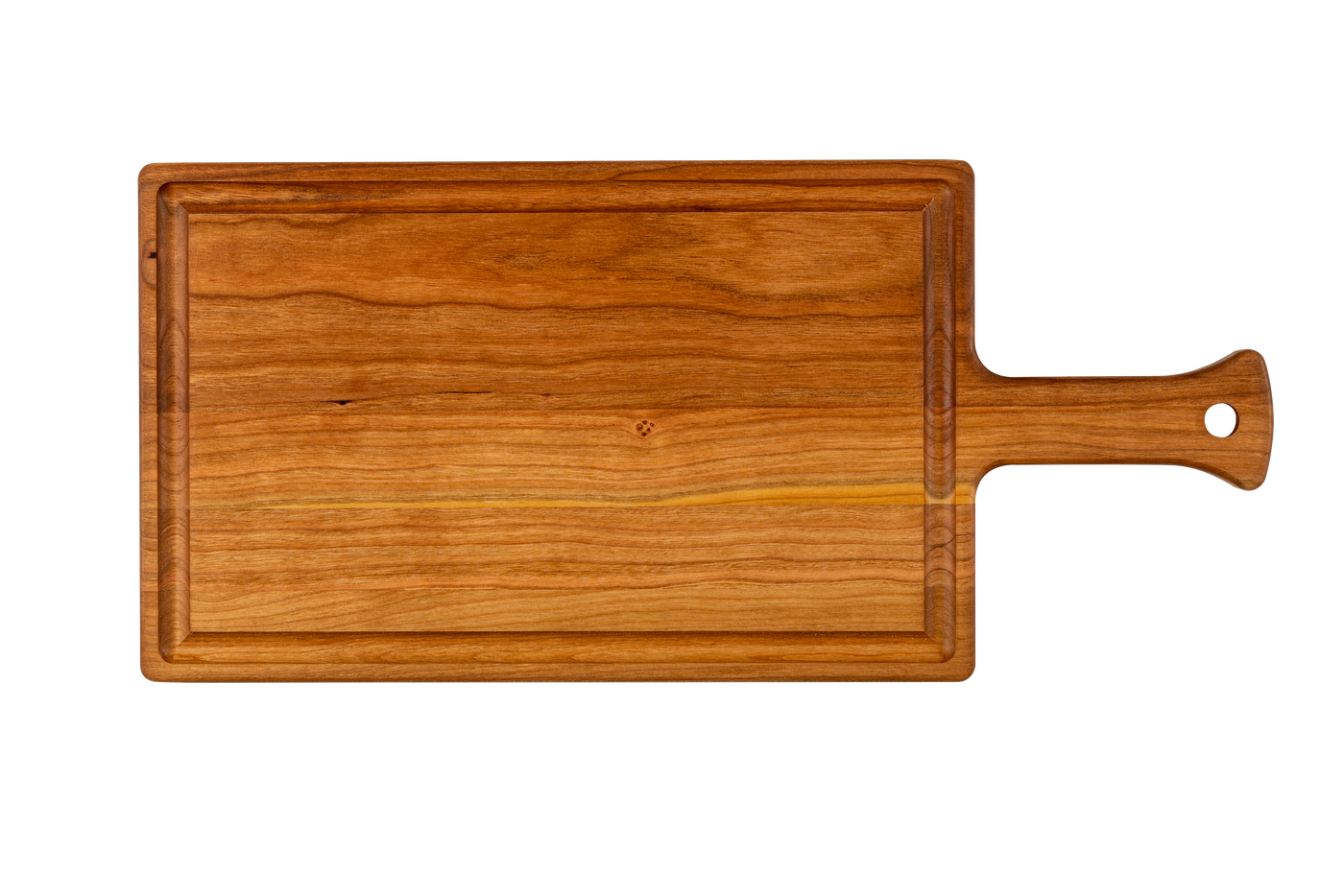 Cherry - HG16 - Serving Board with Handle and Juice Groove 16-1/4''x7-1/2''x3/4''