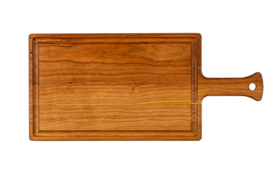 Cherry - HG16 - Serving Board with Handle and Juice Groove 16-1/4''x7-1/2''x3/4''