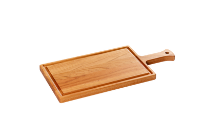 Cherry - HG16 - Serving Board with Handle and Juice Groove 16-1/4''x7-1/2''x3/4''