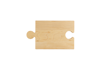 P10 - Pièce de Puzzle en Érable 10-1/2''x6-1/2''x3/4''