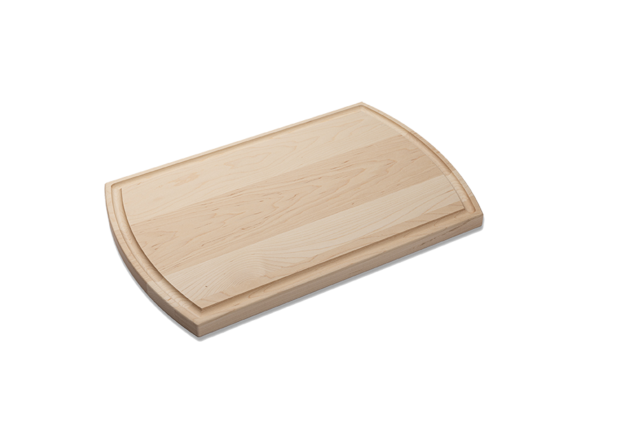 Maple - RO16 - Large Arched Cutting Board with Juice Groove 16''x10-1/2''x3/4''