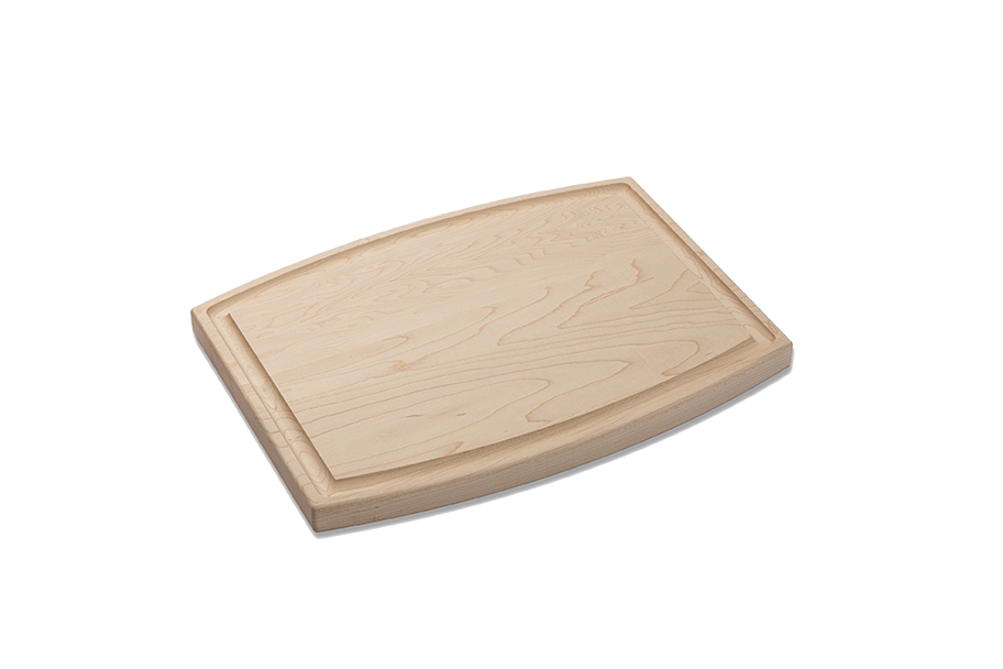 Maple - RO12 - Small Arched Cutting Board with Juice Groove 12''x9''x3/4''