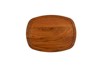 Cherry - OV12 - Oval Cutting Board with Juice Groove - 12''x9''x3/4''